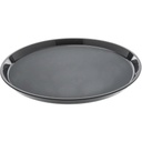 Bandeja antideslizante redonda fibra vidrio 35.5 cm negra - Cambro