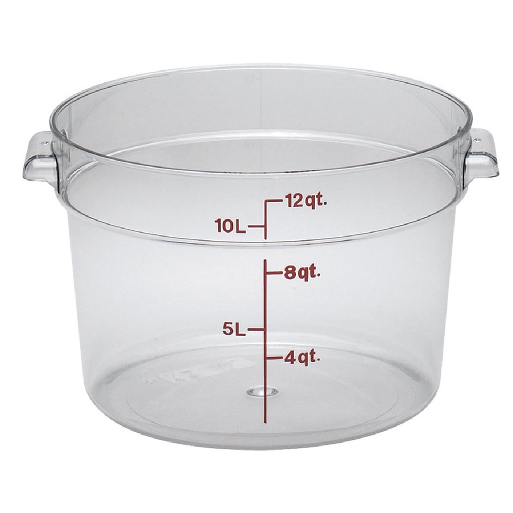 Recipiente redondo 11.4lts. policarbonato transparente - Cambro USA