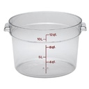 Recipiente redondo 11.4lts. policarbonato transparente - Cambro USA