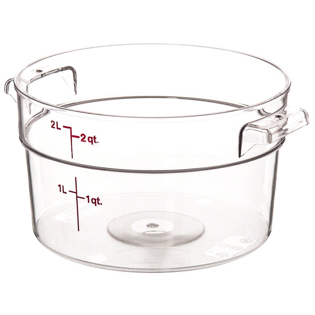 Recipiente redondo 1.9lts policarbonato transparente - Cambro