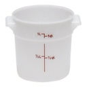 Recipiente redondo 0,9lt polietileno blanco - Cambro USA