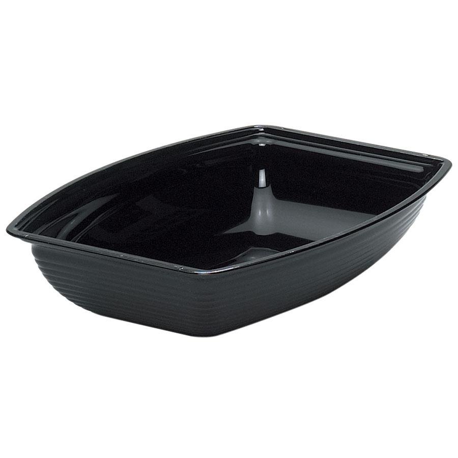 Ensaladera acanalada rectangular 2.7lt policarbonato negro - Cambro USA