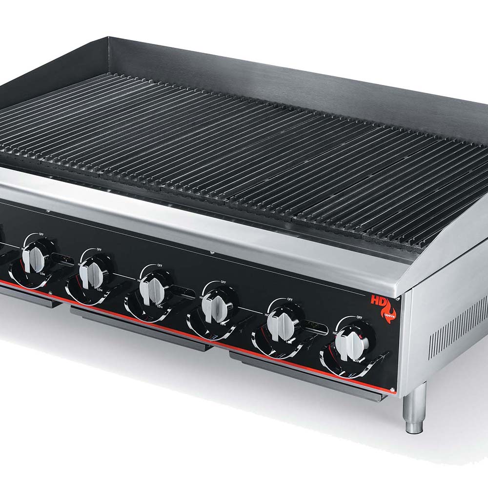 Broiler de 48'' a gas Heavy Duty, Radiante/piedra volcánica (Outlet) - Vollrath