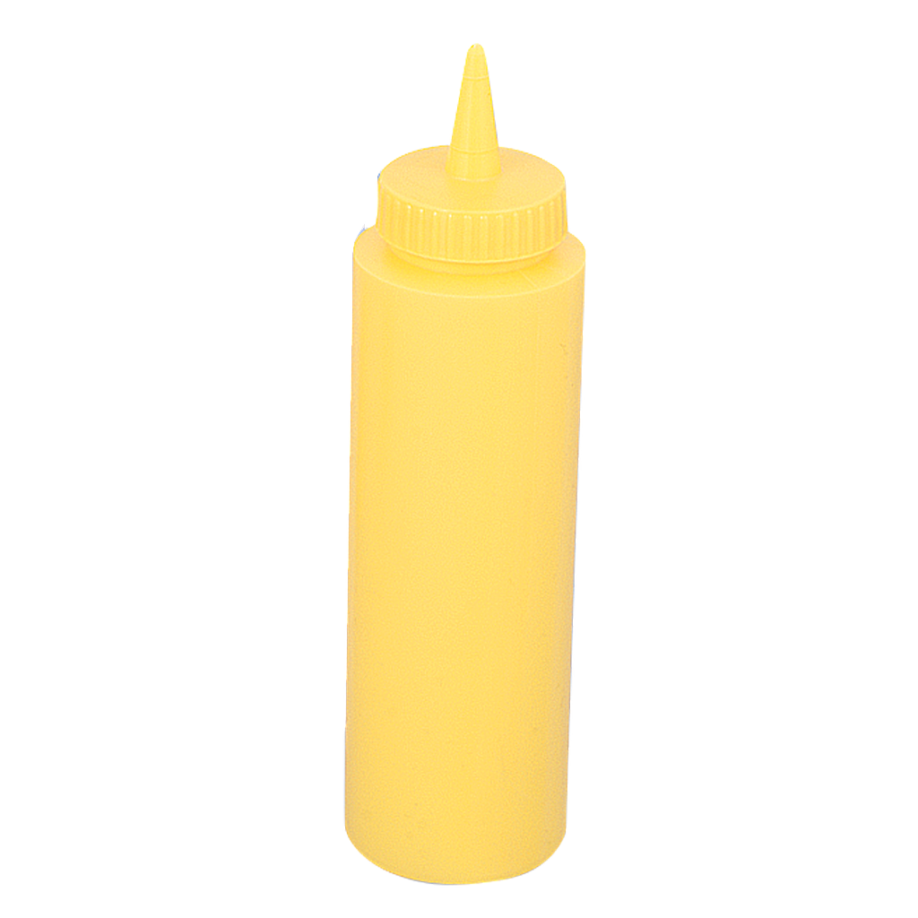 Dispensador salsa 12 oz para apretar color amarillo - Browne