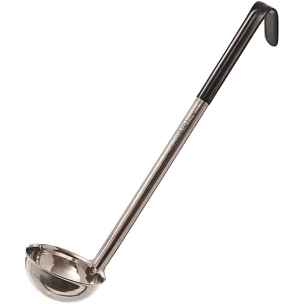 Cucharón 3 oz con mango negro aislado - Browne