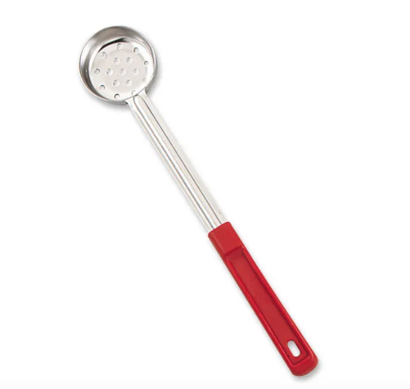 Cuchara porcionadora 2 oz perforada mango rojo - Browne