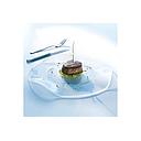 [R0713-O] Plato Trío Aperitivo Transparente, 33cm - Arcoroc
