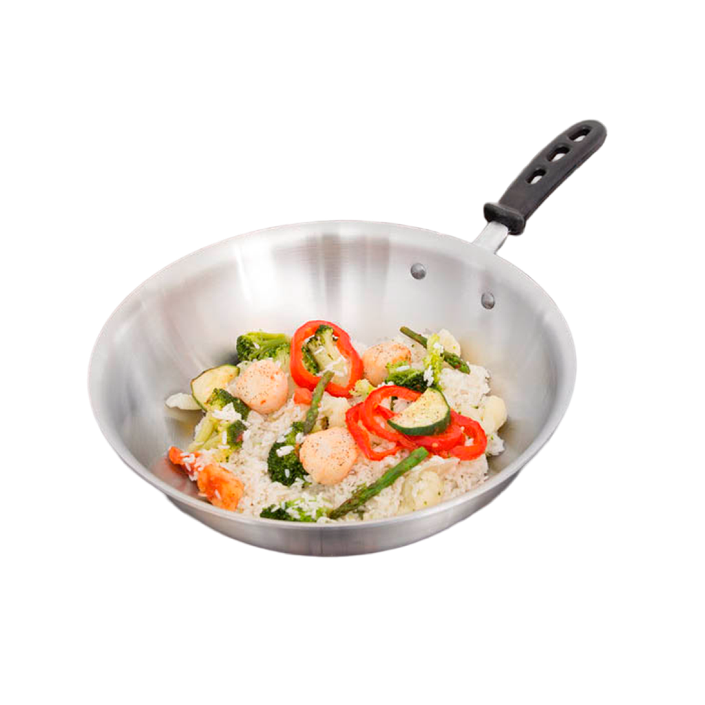 Sartén estilo oriental 11" de inducción con mango silicona para trabajo pesado (Outlet) - Vollrath