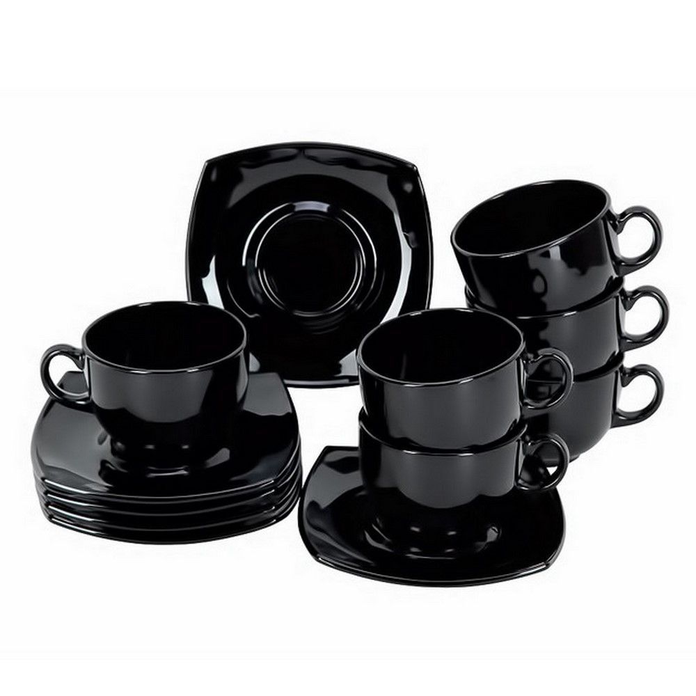 Juego de 6 platos y pocillos - Arcoroc
