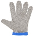 Guante de malla de acero inoxidable de 5 dedos talla L - San Jamar