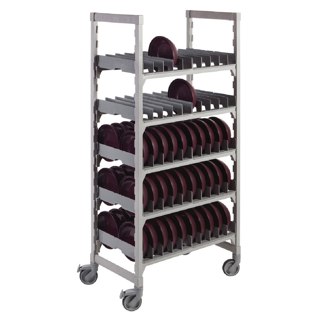 Estante premium móvil de 21"x36"x75" para secado de domos capacidad 100 domos - Cambro USA