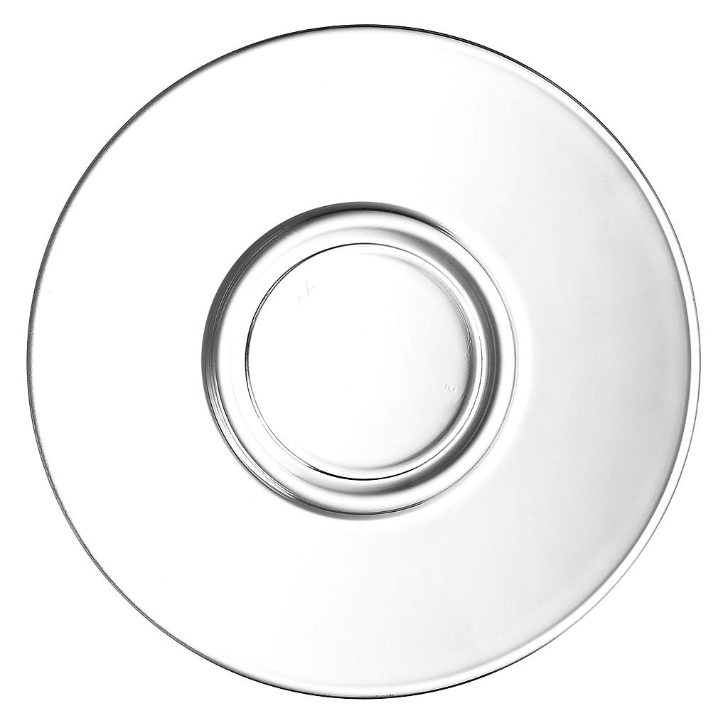 Plato Transparente para Taza de Vidrio Templado,14 cm - Arcoroc
