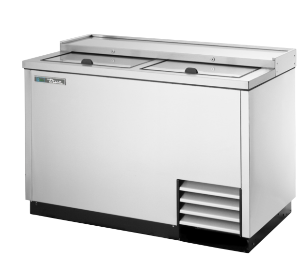 Enfriador horizontal de Botellas, 3 divisiones de acero con HC - True