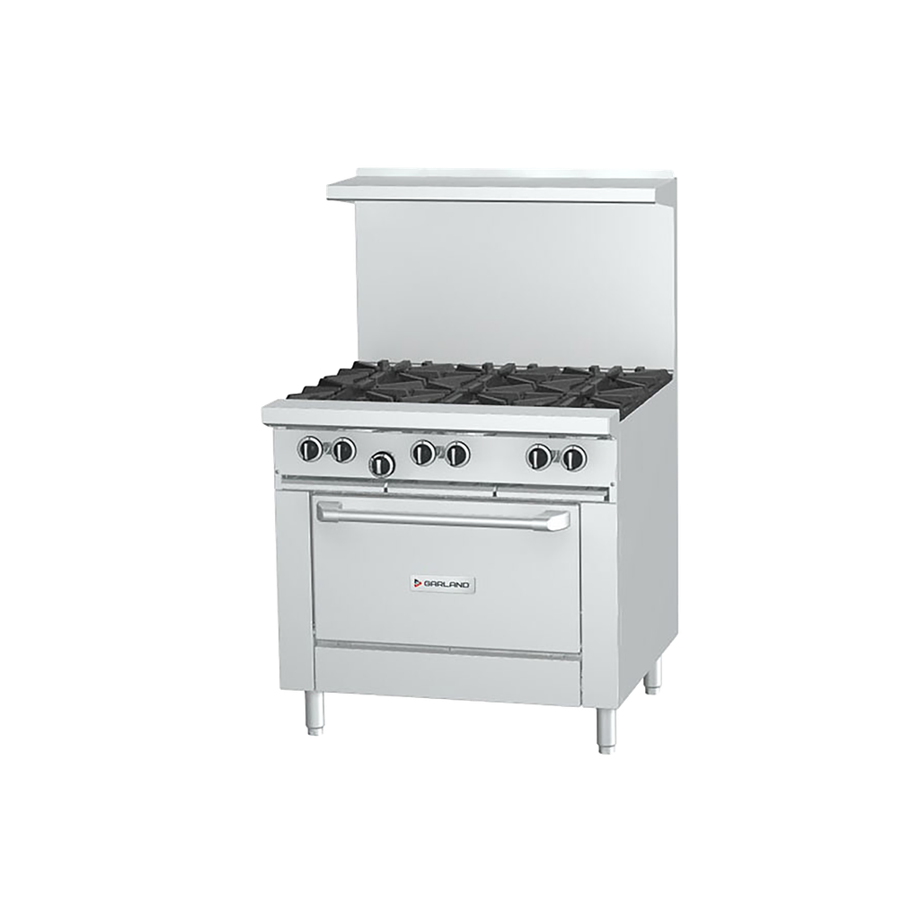 Estufa a gas de 6 puestos de 36" con horno - Garland