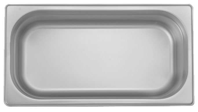 Recipiente  de 1/3 en acero inoxidable 32.5x17.6x10cm - Ozti