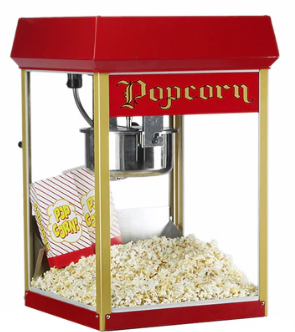 Crispetera roja de 8 oz, de mesa - Gold Medal