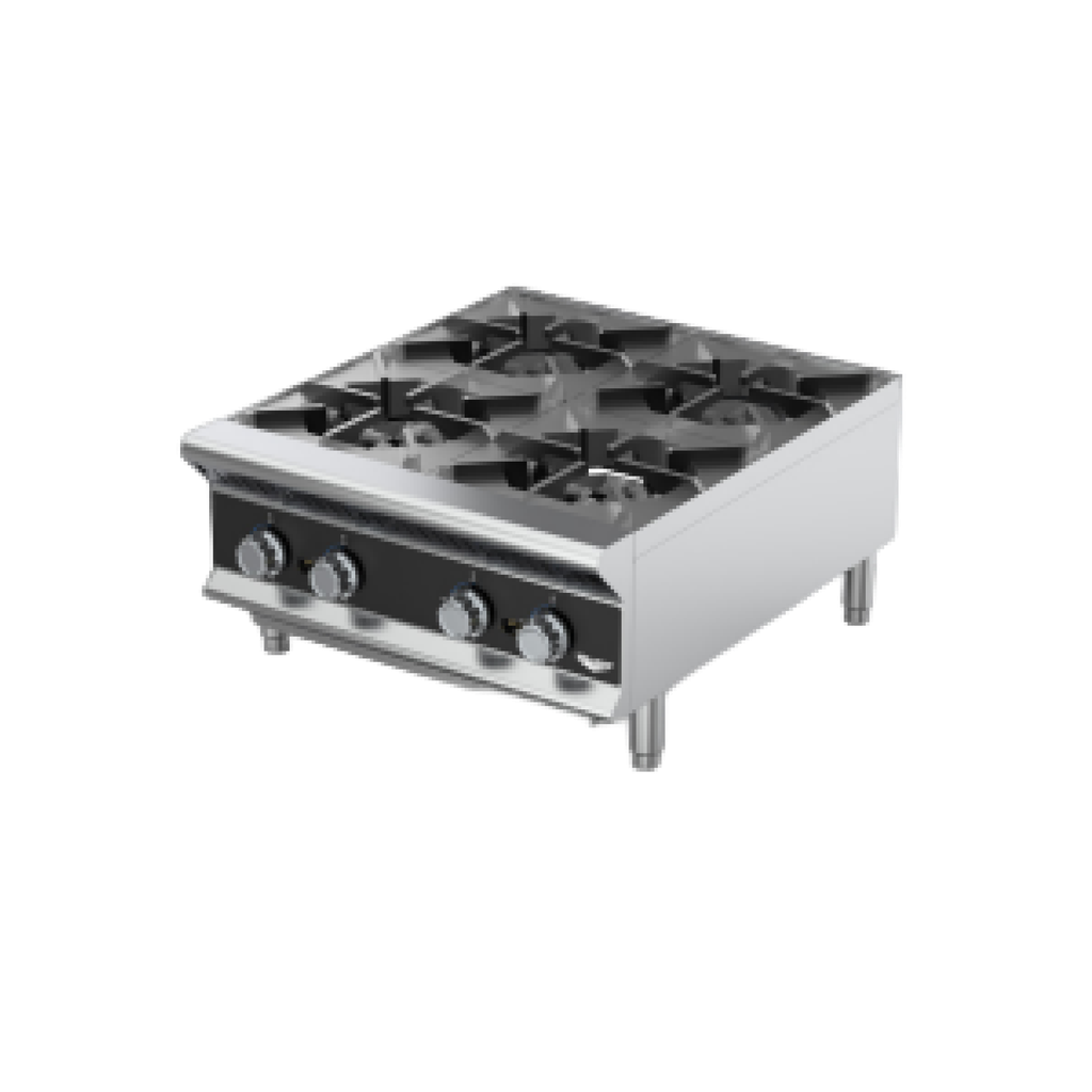 Estufa a gas de sobremesa de 24" con 4 quemadores - Vollrath