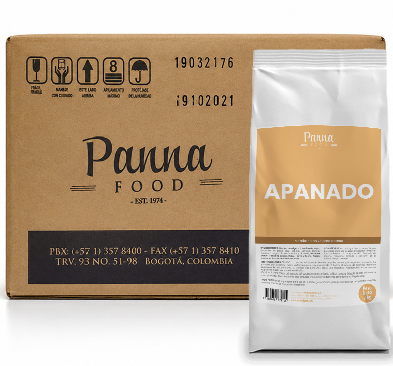 Apanado. Mezcla para Apanar caja x 6 und de 2 kg - Panna Food-MD