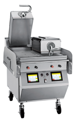 Parrilla de doble cara de dos platos con superficie de cocción inferior a gas / Placas superiores eléctricas 208 V / 60 Hz / 1 ph - Taylor Freezer