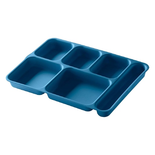 [10146DCP414] Bandeja 6 compartimientos entrega alimentos copolimero 25.4 x 36cm cerceta - Cambro USA