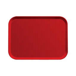 [1216FF163] Bandeja servicio 30 x 41cm polipropileno rojo - Cambro