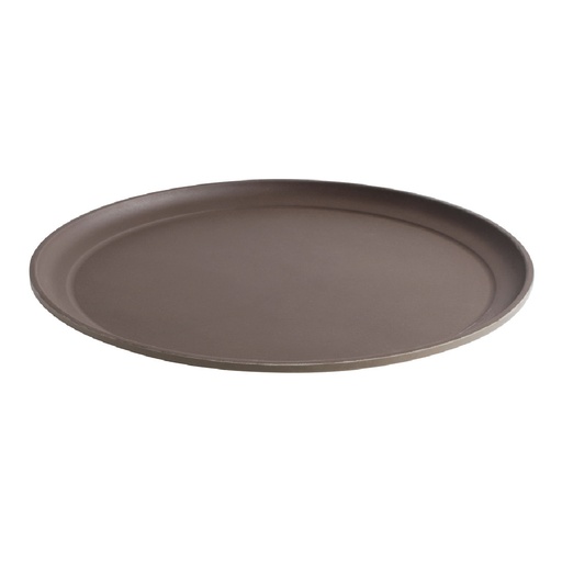 [1550CT138] Bandeja fibra vidrio redonda antideslizante 40.5cm bronceado - Cambro USA