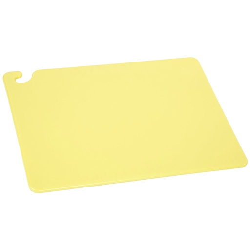 [CB182412YL] Tabla amarilla corte 18" x 24" x 1/2" gancho para colgar - San Jamar