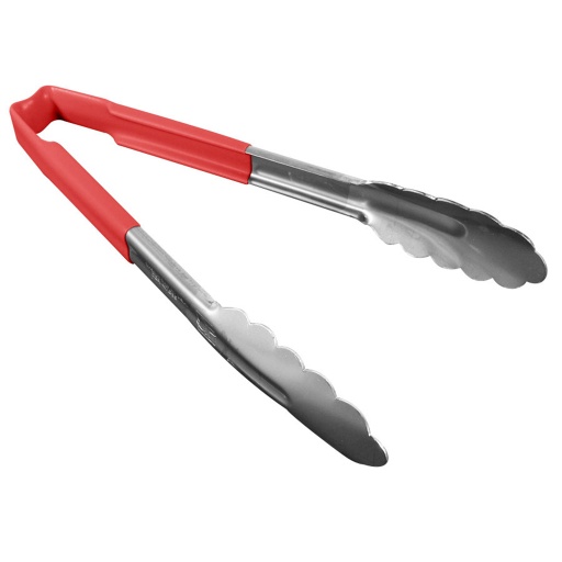 [4780940] Pinza utilitaria mango rojo antimicrobial 24.1 cm inox - Vollrath