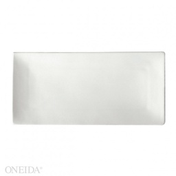 [F8010000873-O] Plato sushi rectan porcelana 33 x 15.8cm blanco brillante  - Oneida