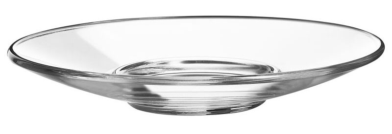 Plato para Taza Transparente de Vidrio Templado 12 cm Arcoroc