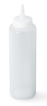 [52063] Botella de apretar de 12 oz en plástico transparente - Vollrath