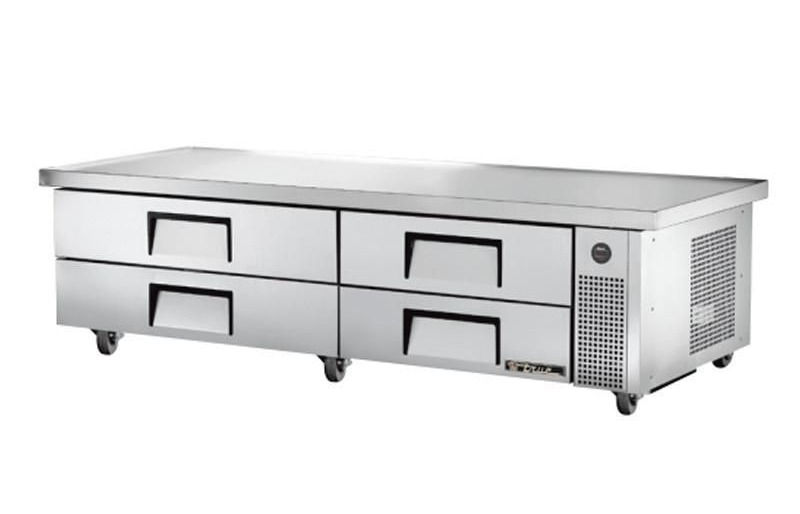 True TRCB-82-86 86" 4-Drawer Refrigerated Chef Base | Nella Online