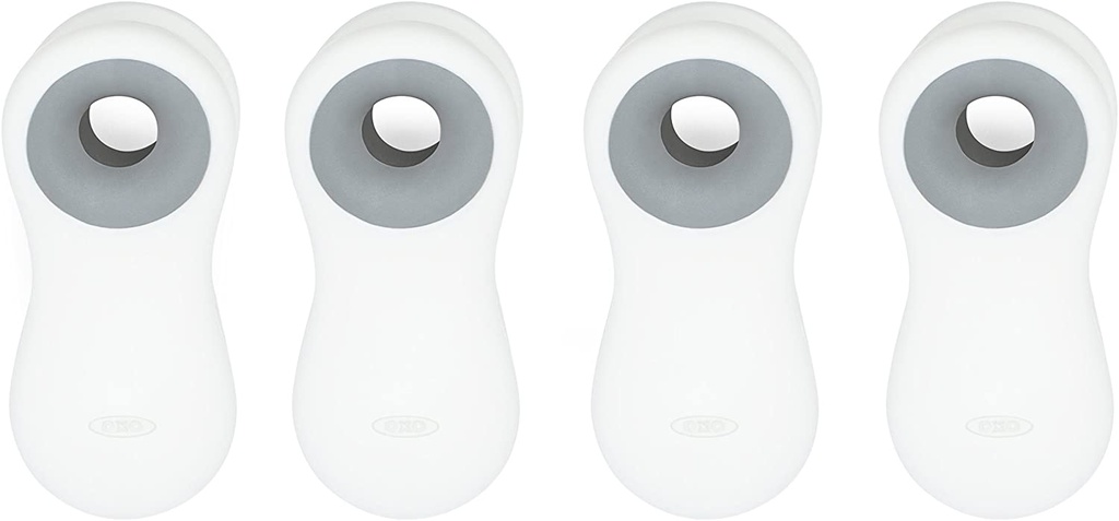 Clips magnéticos para todo uso, paquete de 4 blancos - Oxo