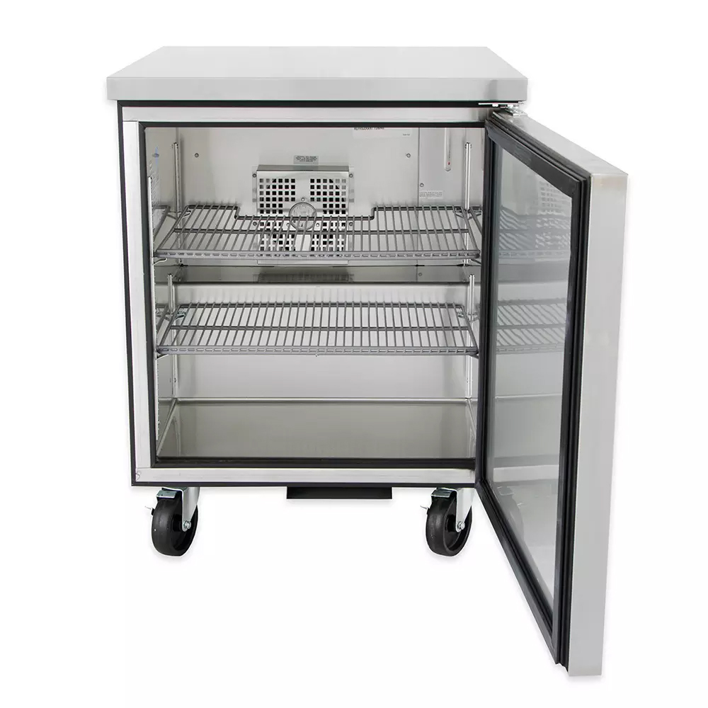 Refrigerador bajo mostrador, 1 puerta, 2 parrillas, refrigerante HC R290, 27&quot;- True