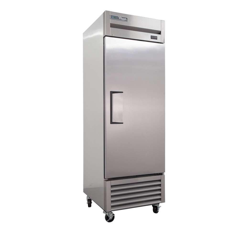 Congelador vertical reach-in, 1 puerta, 3 parrillas, refrigerante HC R290, 27&quot; - True