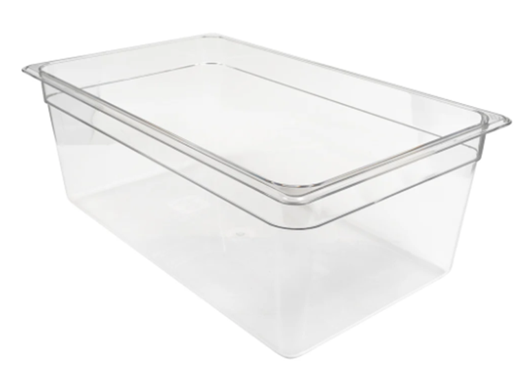 Recipiente full policarbonato 25.6lts. transparente Cambro