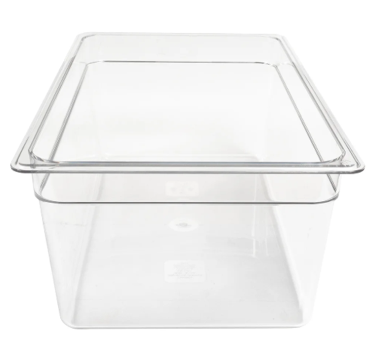 Recipiente full policarbonato 25.6lts. transparente Cambro