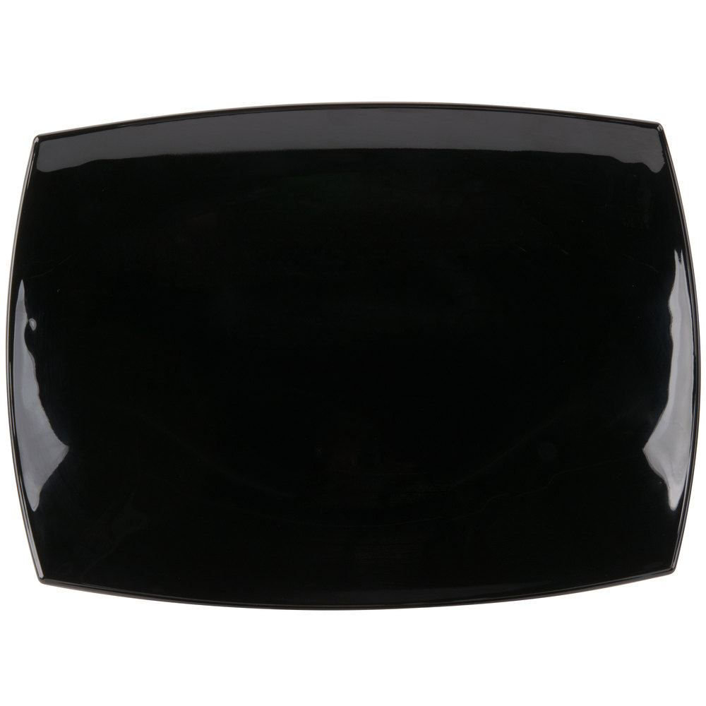 Bandeja Delice Negra de Vidrio Templado, 35x26cm - Arcoroc