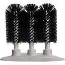Cepillo triple de 8" para vasos  - Carlisle