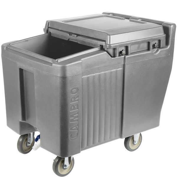 Carro hielo tapa deslizable cap. 57 kg 58.5 x 80 x 74.5cm gris Cambro