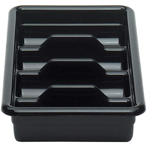 Recipiente para utensilios 4 compartimentos polietileno negro Cambro