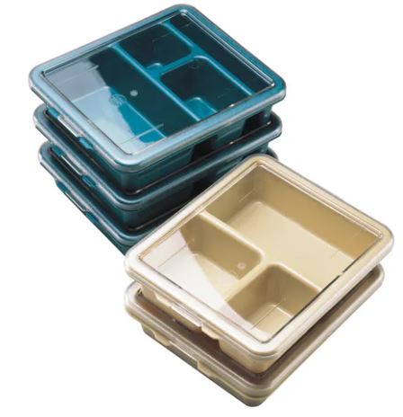 Bandeja 4 compartimientos 23 x 28x 6.5cm policarbonato beige Cambro