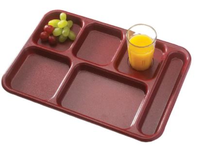 Bandeja 6 compartimientos 25.4x36.8cm policarbonato beige Cambro