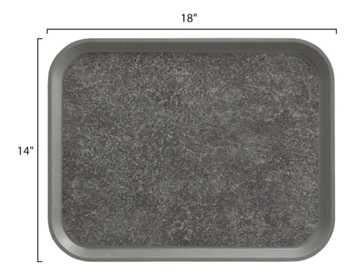 Bandeja antideslizante Versa de 14&quot; x 18&quot; color gris perla - Cambro