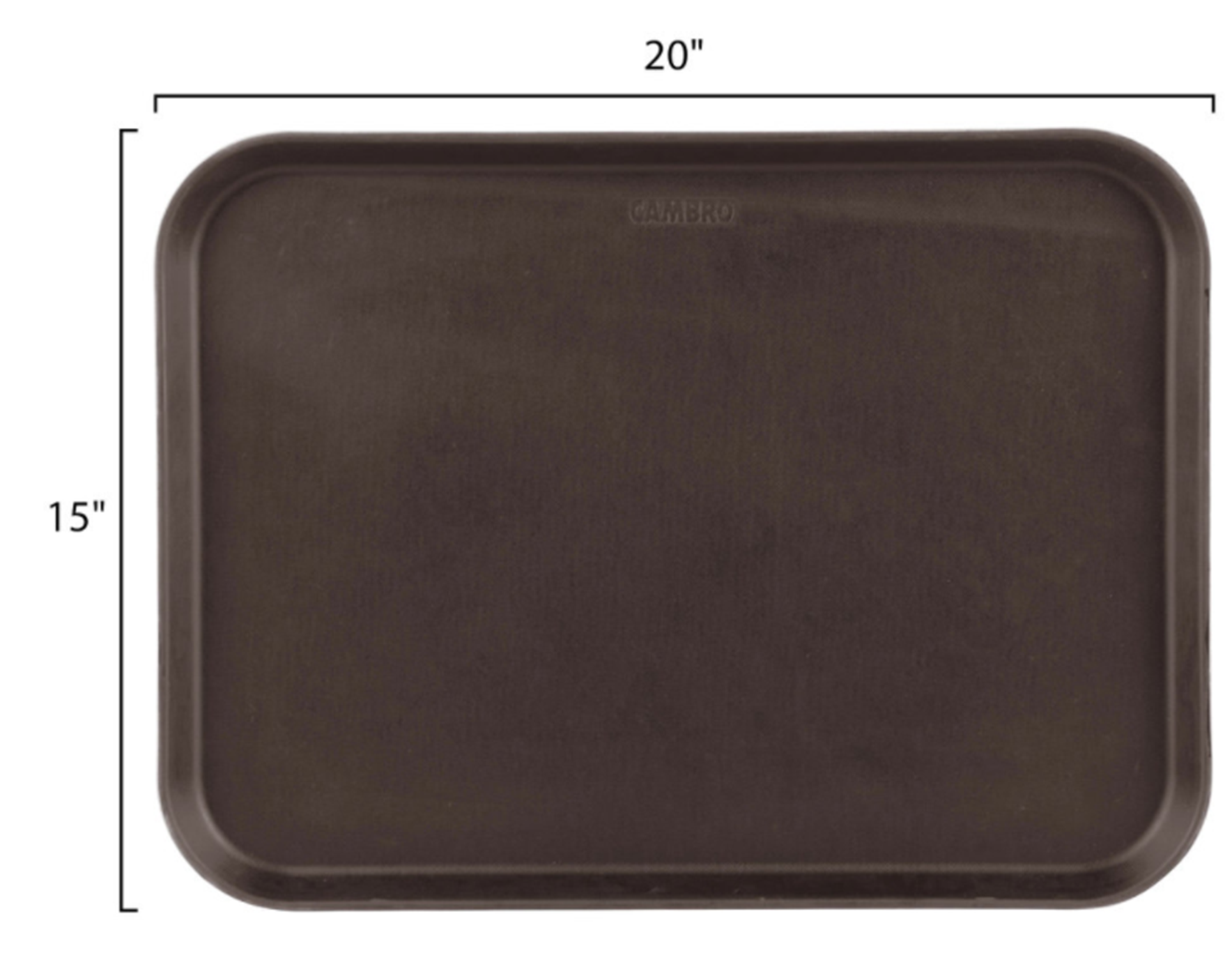 Bandeja antideslizante rectangular 38 x 51.5cm bronceado Cambro