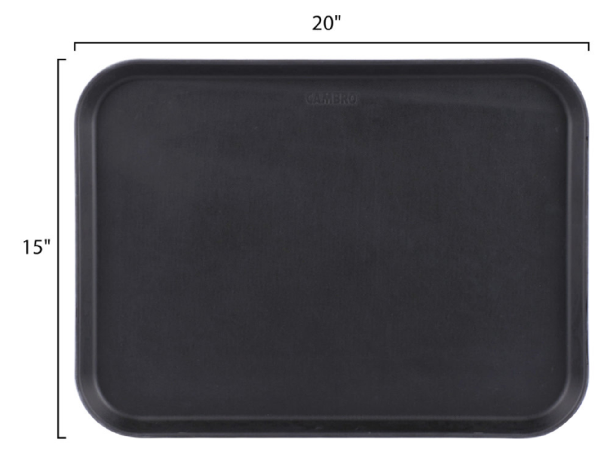 Bandeja antideslizante rectangular 38 x 51.5cm negro Cambro