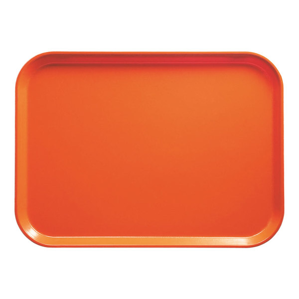 Bandeja fibra vidrio rectangular 38 x 51.5 cm naranja Cambro