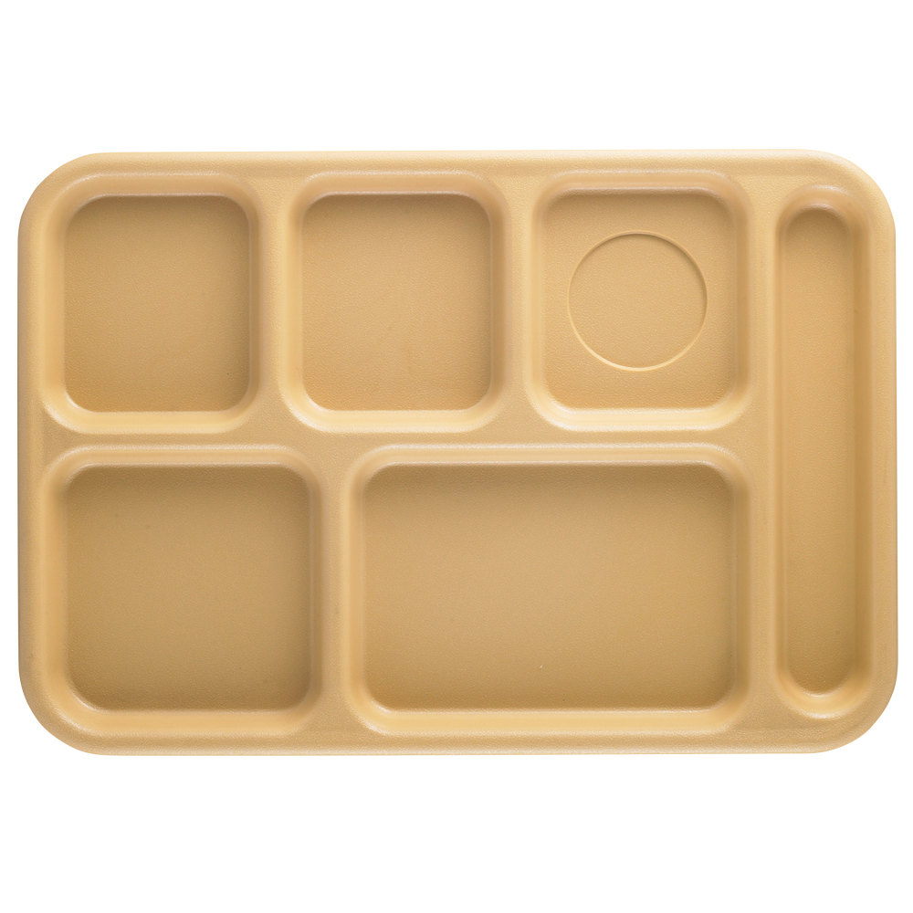 Bandeja plastica ABS 6 compartimentos bronceado Cambro