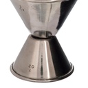 Medidor licor doble medida 1 y 2 oz en acero inoxidable - Browne Halco