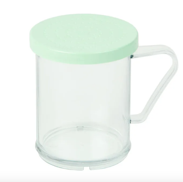 Espolvoreador polvo fino 9.5 oz policarbonato Cambro